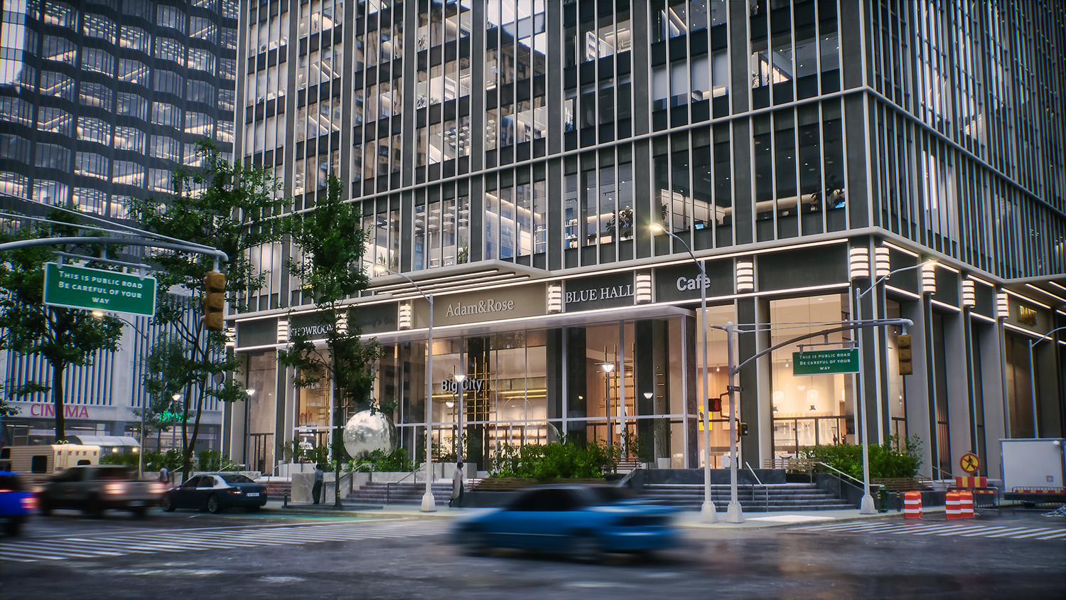 Exterior shot of a modern, multi-story office building with reflective glass, symbolizing a professional and credible business address for startups.